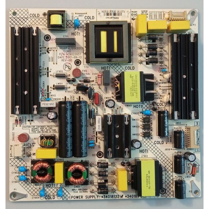 POWER SUPPLY BOARD TELSTAR TTK055440KK POWER SUPPLY BOARD TELSTAR TTK055440KK